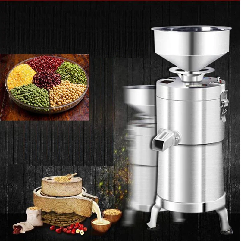 Commercial Mill Slurry Machine Home Stainless Steel Electric Peanut Tahini Soy Milk High Speed Multifunction Grind Machine