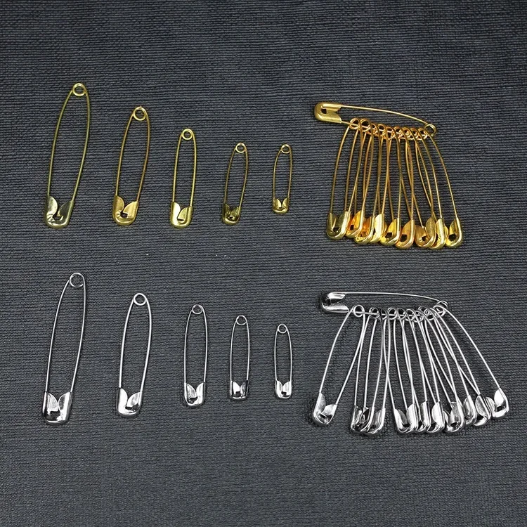 Hot Sale 50/100Pcs Safety Pins DIY Sewing Tools Accessory Silver Metal Needles Large Safety Pin Small Brooch Apparel Accessories