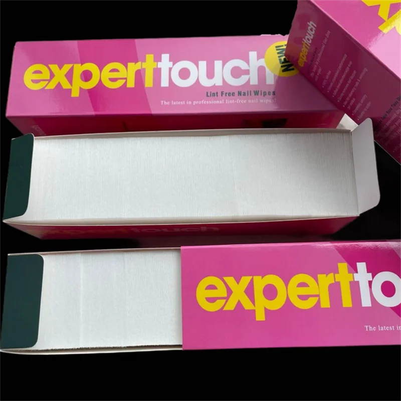 325pcs/box Disposable Nail Polish Remover Cotton Pads Lint Free Nail Wipes For Gel Glue Makeup Manicure Cleaning Tool Paper