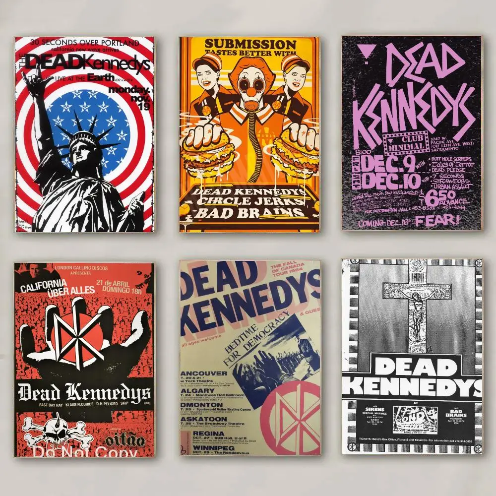 band D-Dead Kennedys-S Poster Modern Wall Decal for Living Room Cafe Office Bar and Bedroom