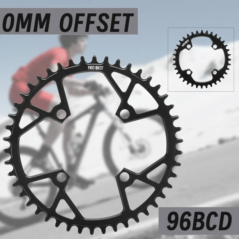 

Одиночная звездочка 0 мм со смещением 96bcd Mtb 32t 34t 36t 38t 40t 42t 44t 46t 48t Звездочка узкая широкая для M4000 M4050 M612