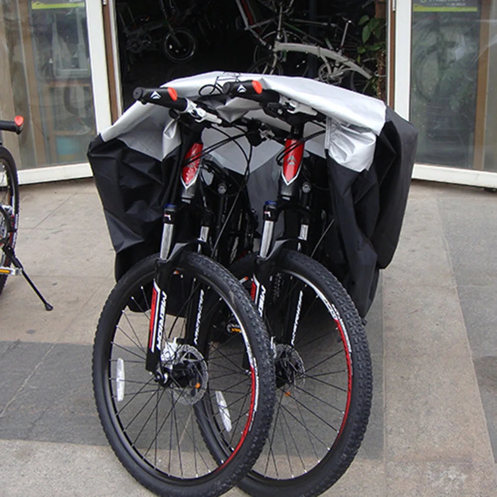 Bike Cover Waterproof Cycle Scooter Silver Rain Snow Dust Uv Protection Outdoor Protective Cover for Bikes