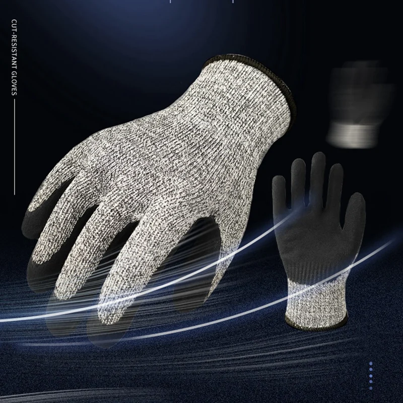 Nitrile Gloves Cut Resistant Gloves Safety Work Gloves For Men And Women Wear-Resistant Comfortable And Breathable