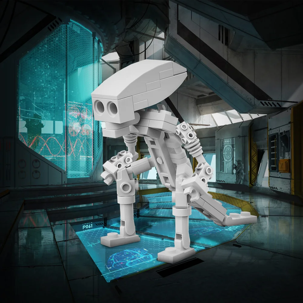 

Moc Skeleton Alien Building Blocks Mysterious Bizarre Skeletal Body Future DIY Toys Bricks Minority Hobbies Decorative Ornament