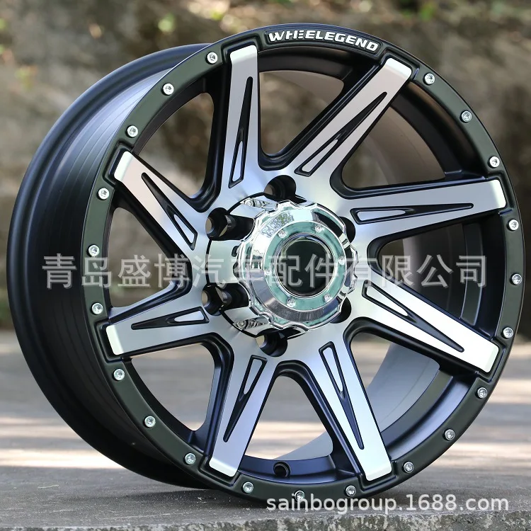 

Suitable for F89856 15-inch 16-inch, Shengbo, personalized modified off-road vehicle 4WD aluminum alloy wheel rim tire bell