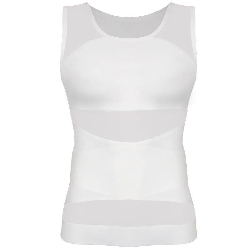 Männer Body Shaper Kompression hemden mit X-förmigen Gürtel abnehmen Unterhemd Tank Top Abs Shaper Workout Bauch Kontrolle Korsett Weste – Detail 8