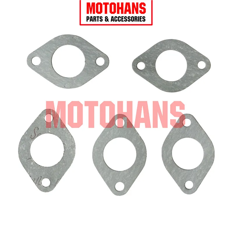 BX16120027C 5 Buah KERTAS GASKET untuk Pipa Asupan Karburator Pipa MANIFOLD untuk GY6 50CC 139QMB Skuter Moped ATV QUAD