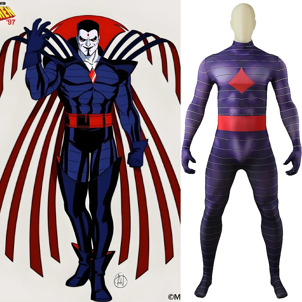 

Uncanny X мужской косплей Nathaniel Essex Mister Sinister костюм 3D печатный спандекс костюмы зентай боди костюм на Хэллоуин для взрослых