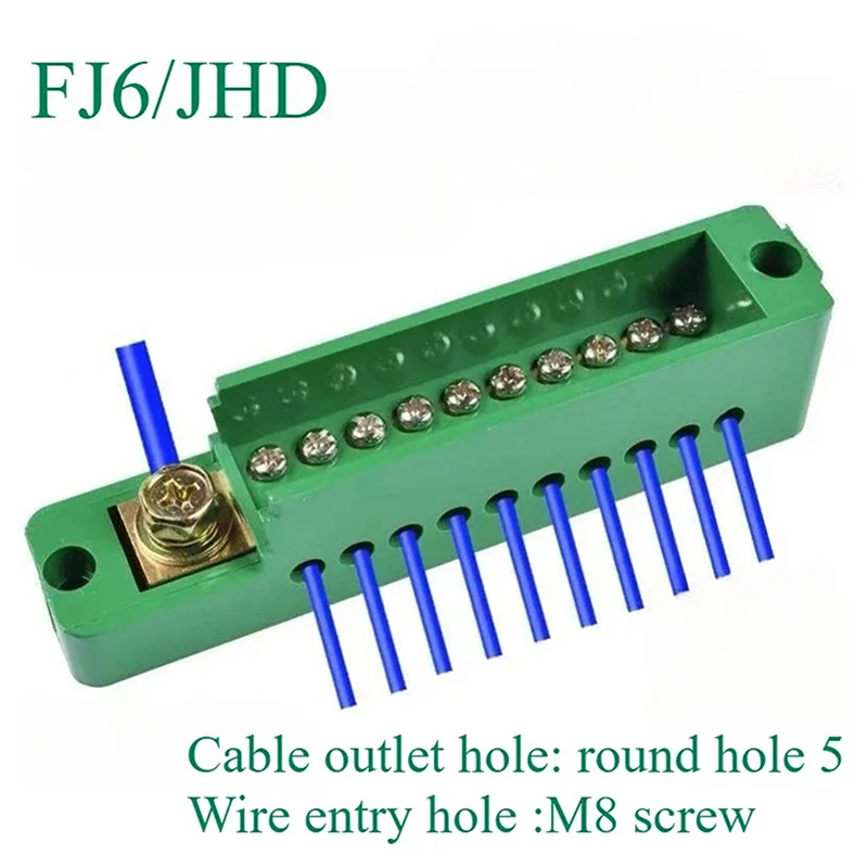 Unipolar Splitter Junction Box 1 In 4/6/10/12 Out Retardant Metering Cabinet Wire Terminal Block Retardant Flame Retar Parts