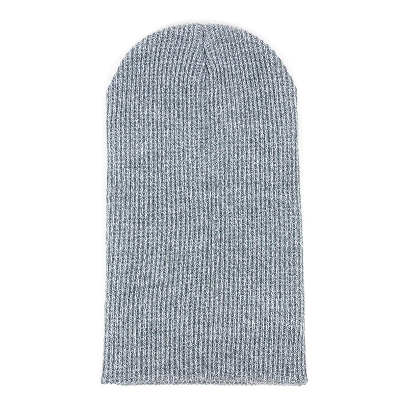 Gorros de moda para homens de lã sólida engrossado malha boné quente homem gorro chapéus de inverno casual hip hop boné unisex crânio bonés