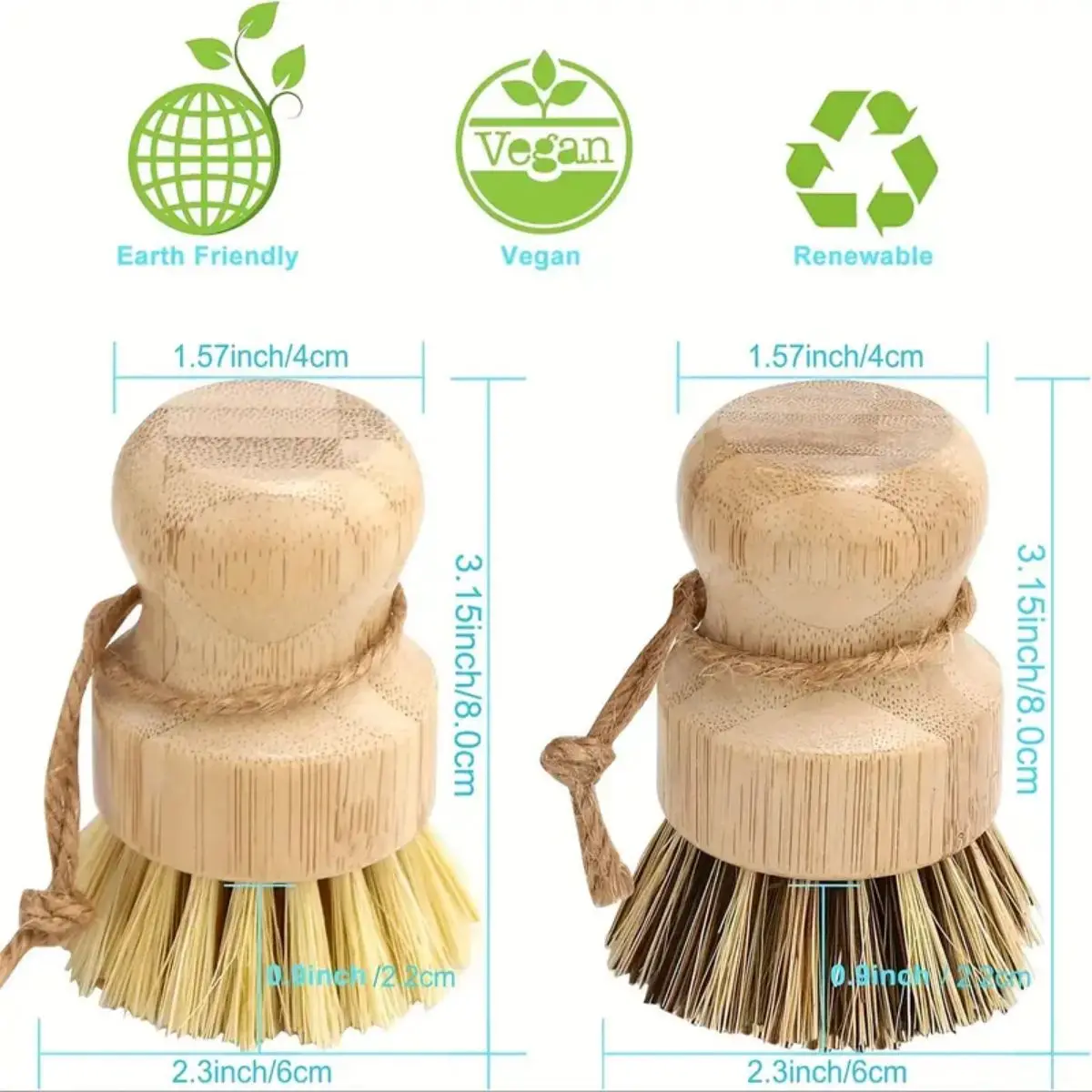 1/2/3pcs Multi-Functional Kitchen Cleaning Brush Set - Effective Dish Brush, Heavy-Duty Pot Brush, Durable Construction