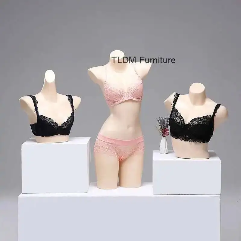 

Нижнее белье, современные манекены, реквизит, мужской и женский бюстгальтер средней длины, нижнее белье, пластиковая поддельная модель подставки для окна человеческого тела