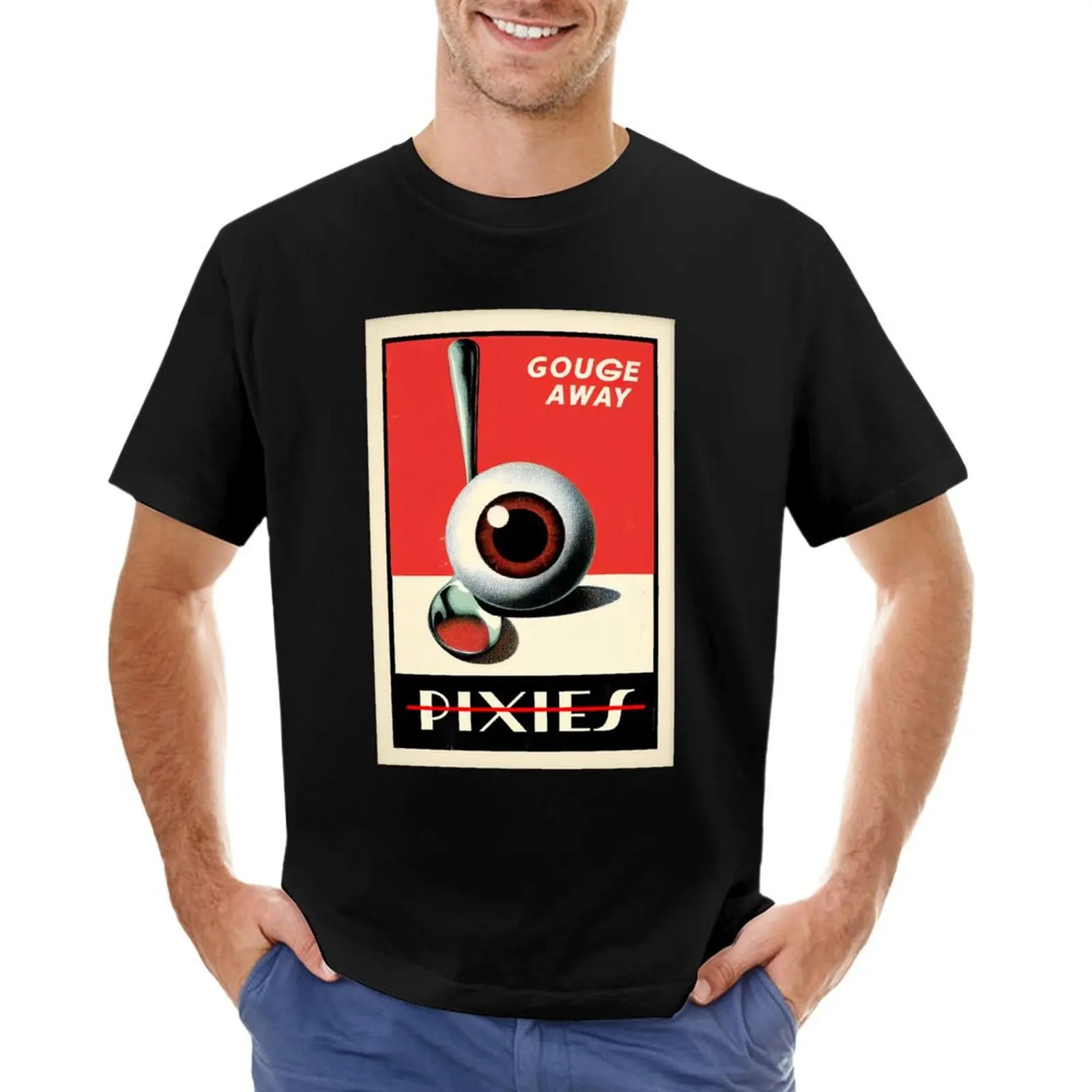 Gouge The Pixies Away T-Shirt oversized graphic tee man t shirt t shirts for men