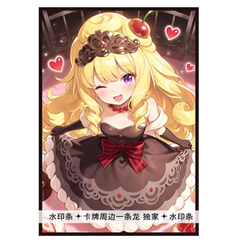 

50 шт./набор Yu-Gi-Oh! Защитный чехол для карт Madolche Puddingcess YGOCard, коллекционный, для аниме-игр, 63x89мм, подарок, игрушка