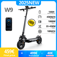 10 inch W9 Electric Scooter 48V14Ah 1000W Battery Foldable e scooter App Control Adult Electric kick Scooters 35-45km Range