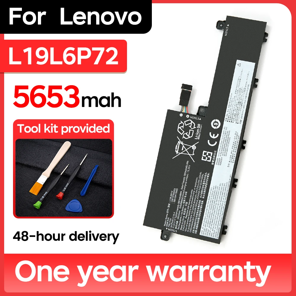 

BNN New L19L6P72 Laptop Battery 5653mAh L19C6P72 L19C6P72 for Lenovo ThinkPad T15p Series 1st Generation battery