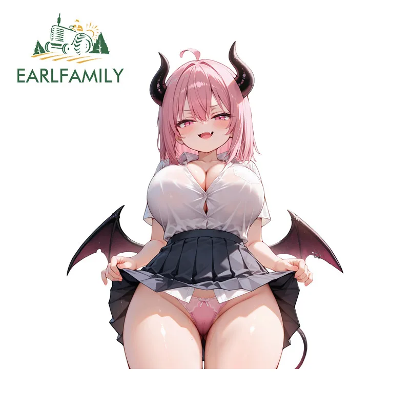 

EARLFAMILY Succubus Car Stickers Motorcycle Windshield Surfboard Bumper Occlusion Scratch Waterproof Decals Personal Car goods