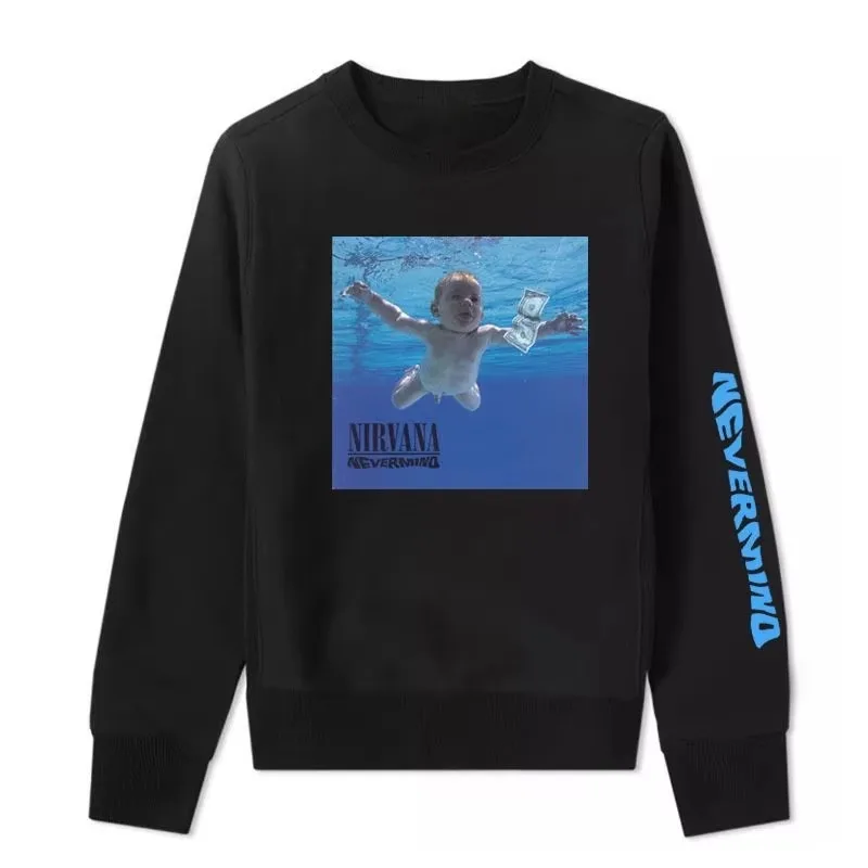 Nirvana Nevermind Tracklist  Graphic Crewneck Sweatshirt Men Women Vintage Y2K Streetwear Pullover