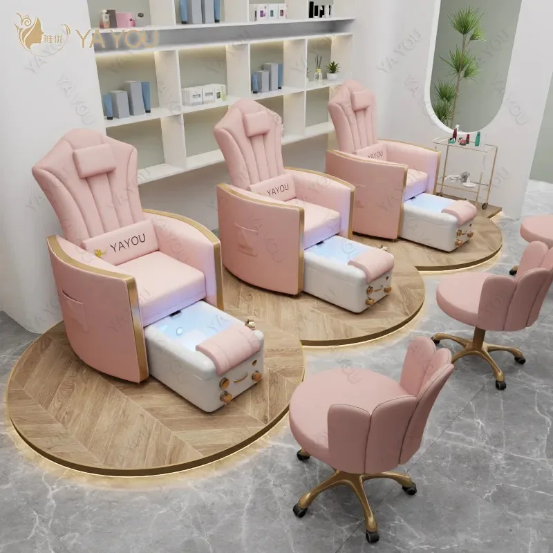 Новое европейское и американское кресло для педикюра и массажа ног, диван с откидной спинкой для маникюра и ресниц, салон, спа-массажное кресло для ног