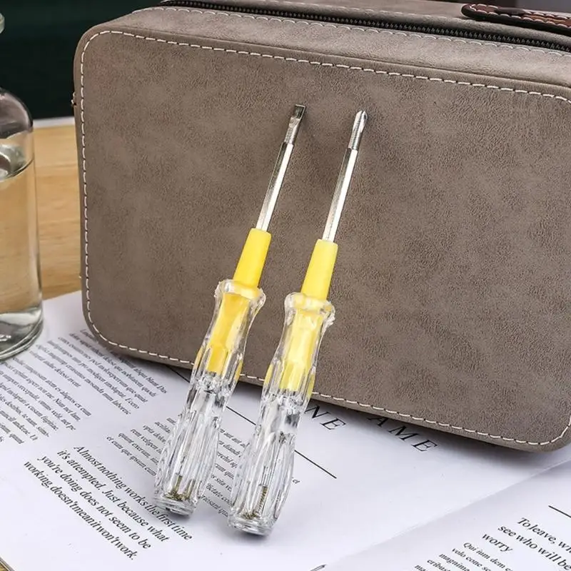 Tester Pen 100-500V Detector Meter Double Bit Replaceable Screwdriver Tester Breakpoint Finders Tool