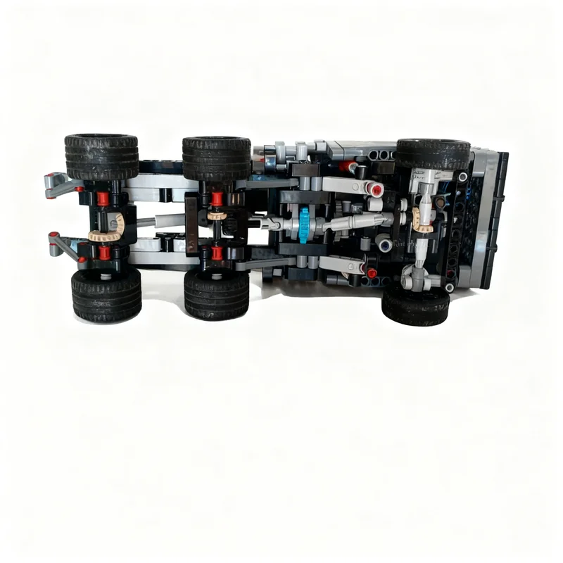 482 peças MOC Caminhão de Teste Técnico Compacto, Apenas Motores M, Blocos de Montar para Modelismo, Ideia de Arquitetura, Presentes de Natal, Brinquedos Educativos