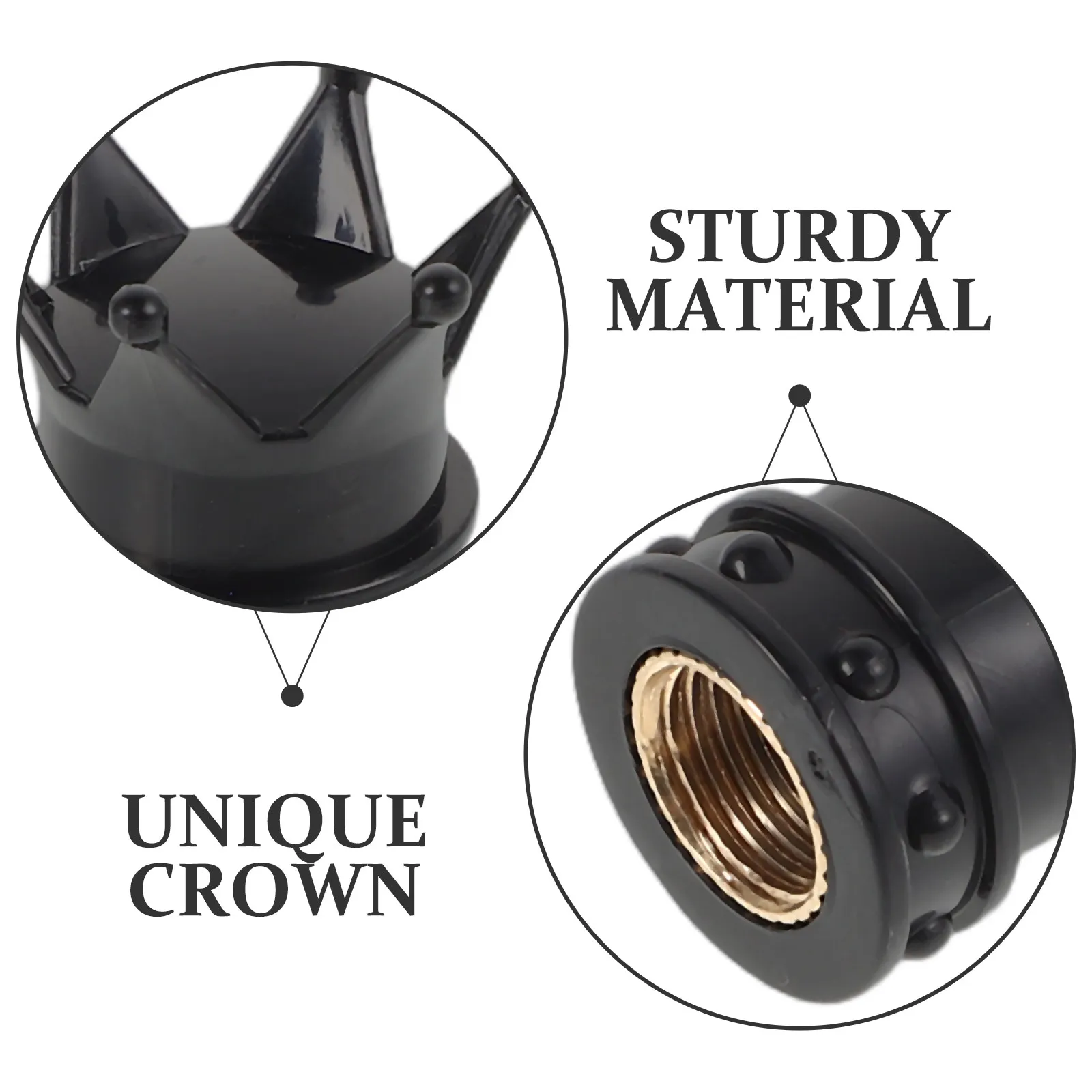 4Pcs Metal Tire Valve Stem Caps Universal Compatibility Aluminum Construction Easy Install Car Truck Automotive Exterior