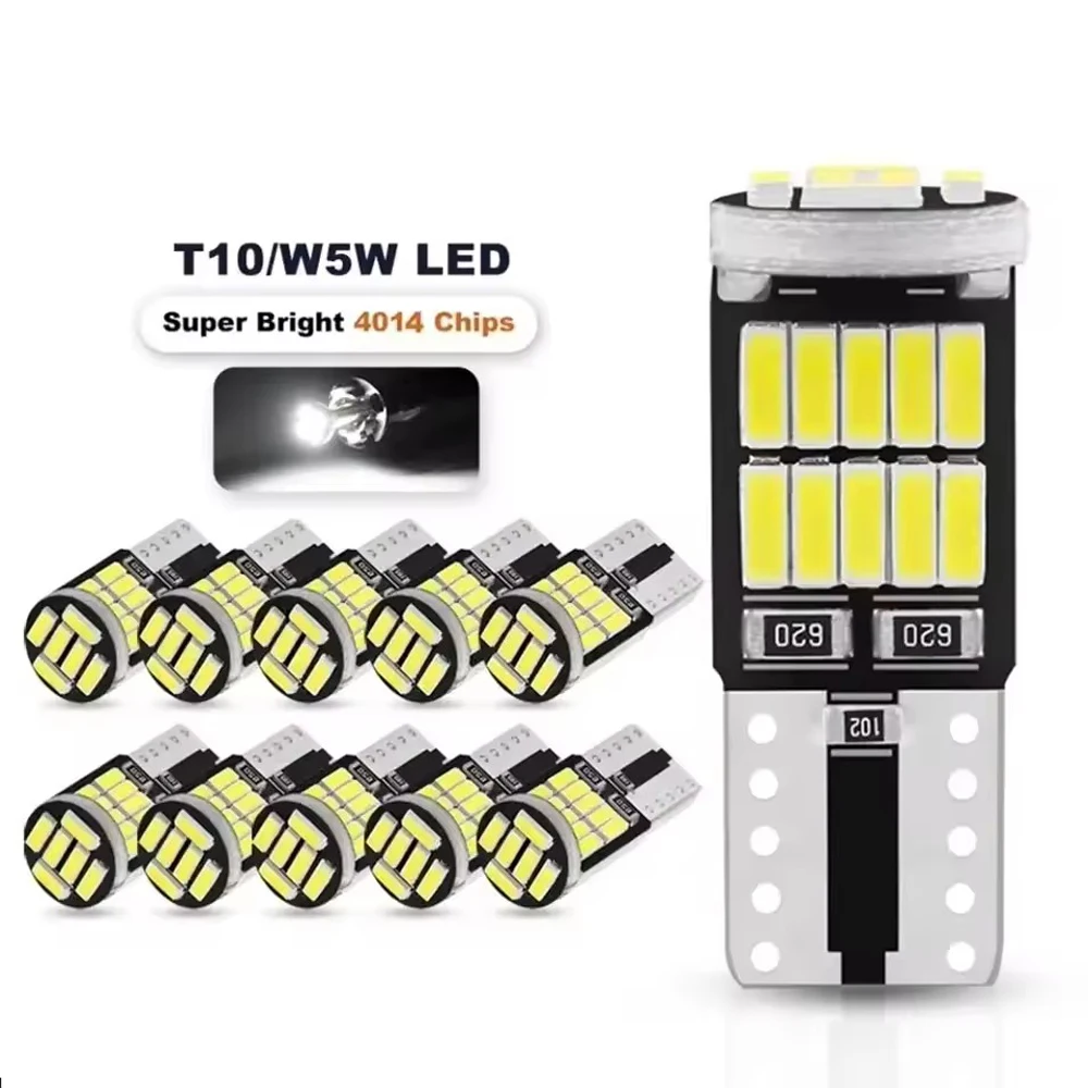 10Pcs T10 W5W Led C…