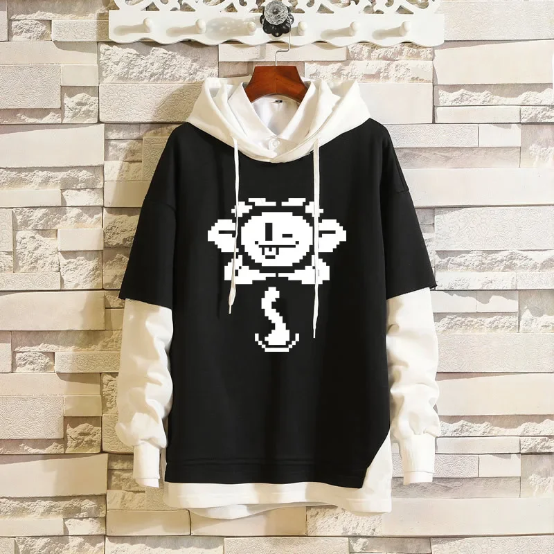 Sudadera con capucha de Anime Undertale Sans para hombres y mujeres, disfraz de Cosplay, clásica 3D Sudadera con capucha, ropa de Hip Hop falsa, 2 piezas