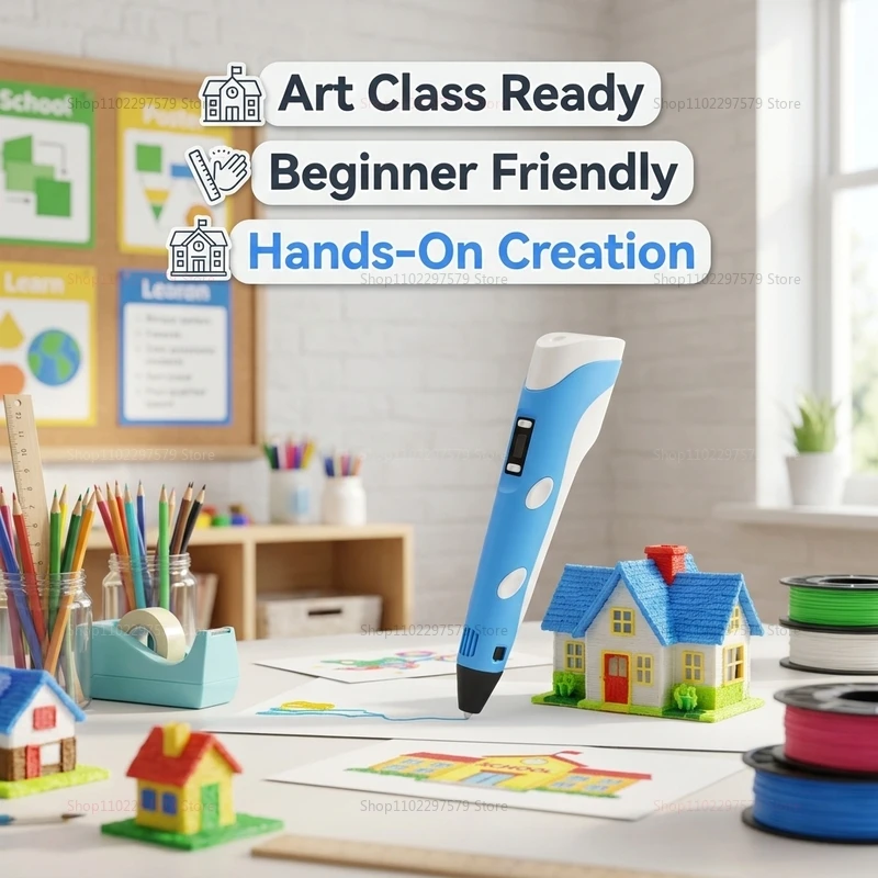 قلم طباعة ثلاثية الأبعاد مع خي - مراجعة 3D Printing Pen For Adults وسعره
