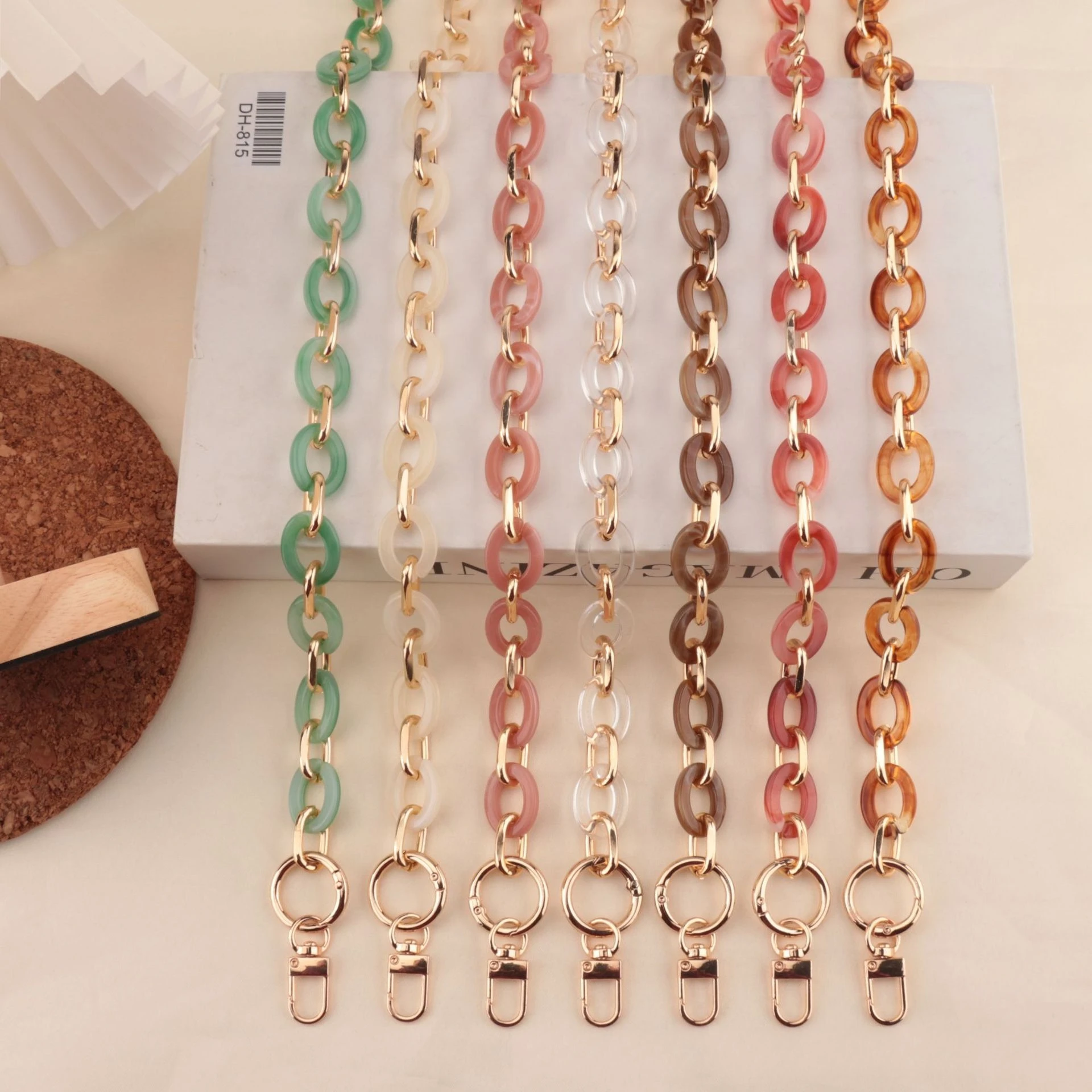 جديد الاكريليك حقيبة سلسلة المتخصصة تنوعا النمط الأجنبي حقيبة ساعي المألوف الرجعية التحول استبدال حقيبة سلسلة #2