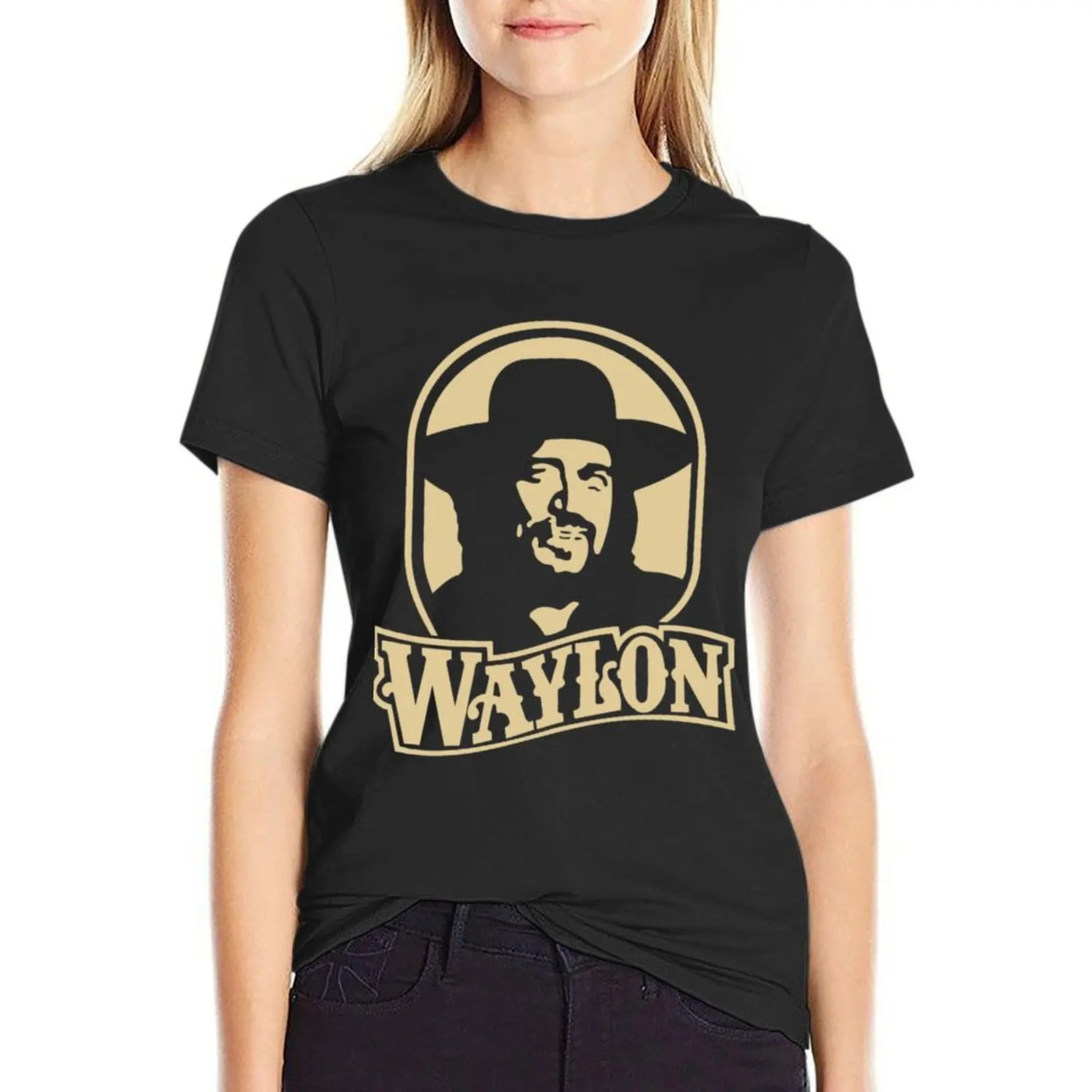 The OFFICIAL Waylon Jennings T-Shirt vintage clothes summer top anime plus sizes Women t-shirts