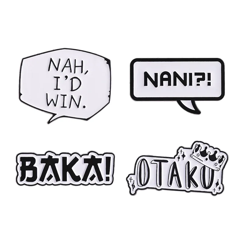 Cartoon Dialogue Box Badge Creative Cute Women's Brooch Pins Brooches Woman Brooches for Women Lapel Pin Badges on Backpack