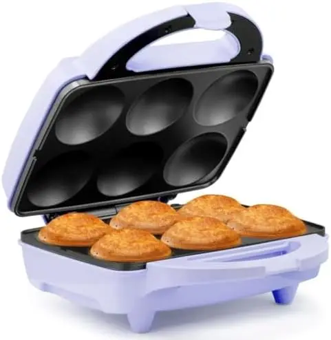 

Holstein 6-Cup Electric Cupcake Maker – Non-Stick, Makes Muffins, Pizza Cups, Cinnamon Rolls – Lavender