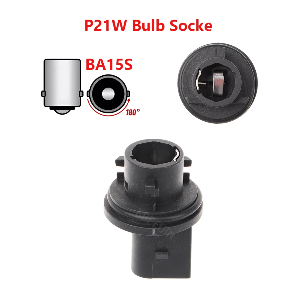 

1 x Car Signal Lights Lamp Holder BA15S P21W Bulb Socket For Volvo Accessories