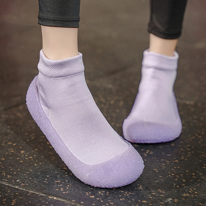 Women's Running Flat Shoes Gymnasium Ultra-Light Silent Anti-Slip Shock Absorption Soft Bottom Men's Women Indoor Sports Shoes
