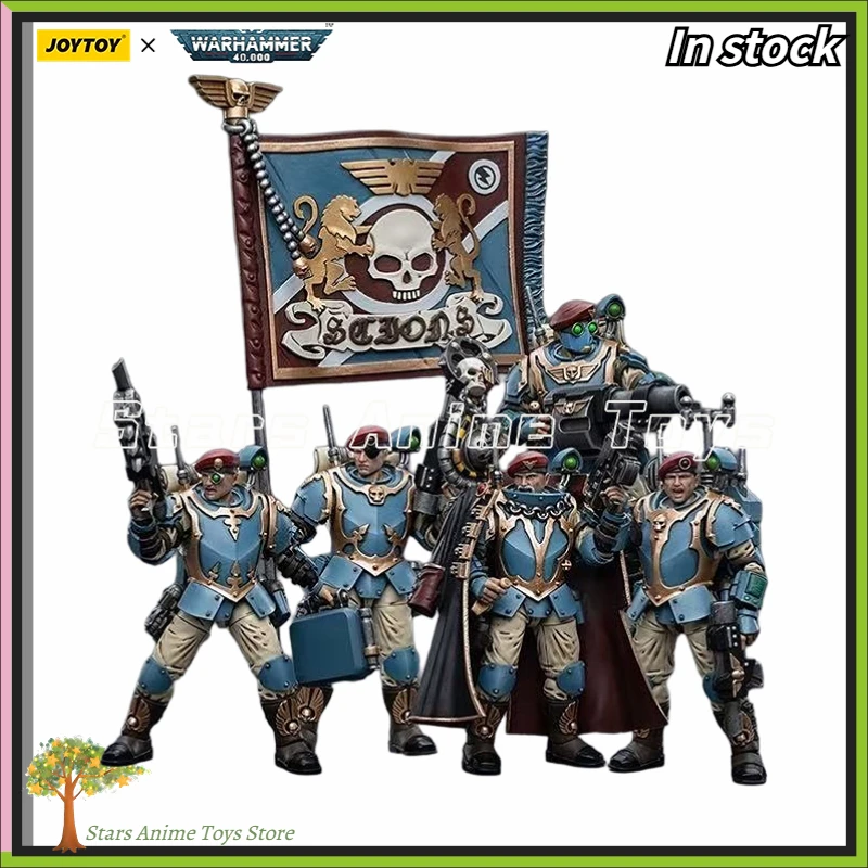 

Фигурка JOYTOY 1/18 WARHAMMER 40000 Astra Militarum Tempestus Scions Command Squad 55th Kappic Eagles Модели