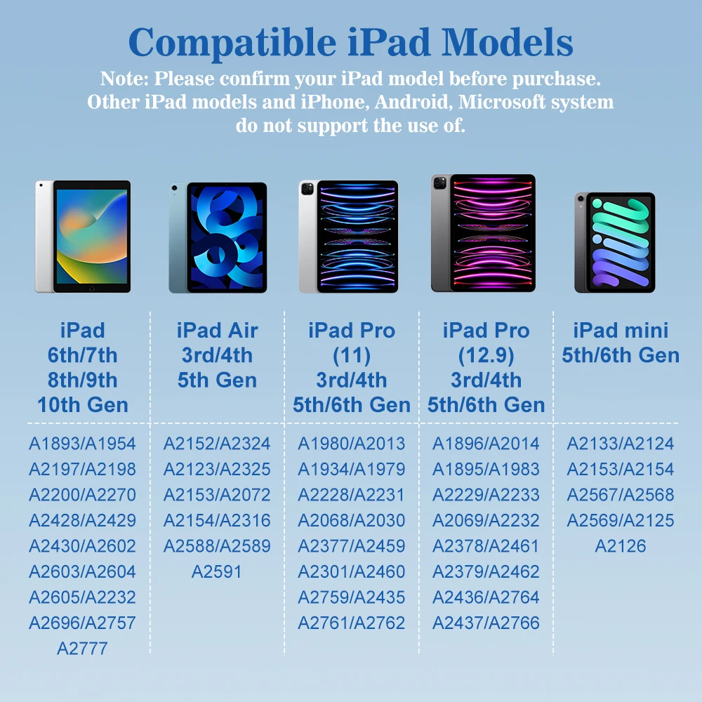 For Apple Pencil 2 1 LCD Power Display Palm Rejection iPad Pencil For iPad 2023 - 2018 Pro 11 12.9 Air 3 4 5 Mini for Apple Pen