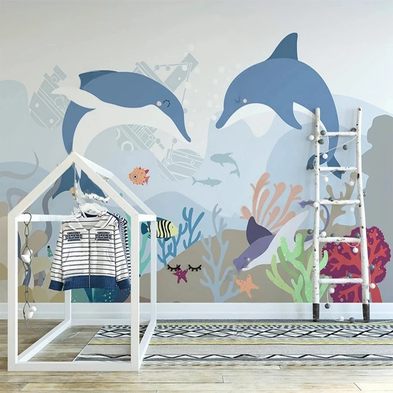 

MU8556 Фреска мультфильм воздушный шар и звезды обои для детской комнаты украшение дома настенная бумага настенное покрытие фреска