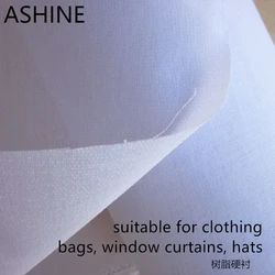 230g Resin Hard Interlining Lining Composite Fabric Buckram Filling Padding Iron-On window curtain hat eaves bag bottom Collar