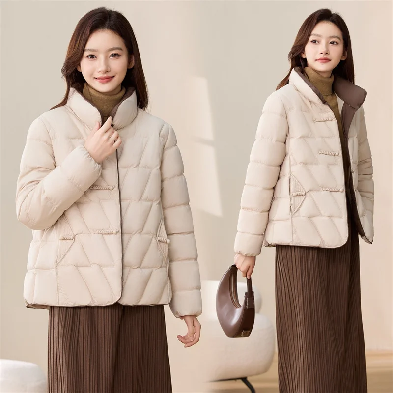 Winter Fashion 2025 Down Cotton Jacket Women Thicken Warm High-end Casual Loose High-Quality Parkas Female Outwear Overcoat