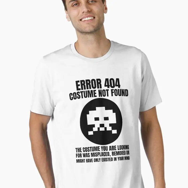 Error 404 Costume Not Found Geek Computer Programmer Halloween T-Shirt
