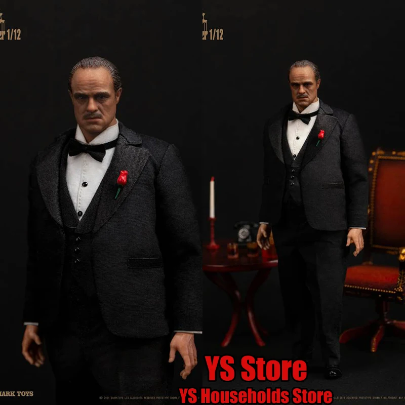 

SHARK TOYS Sk21001 1/12 Godfather Vito Corleone Movable Soldier Model Suit 6Inch Full Set Action Figure Fans Hobby Collections