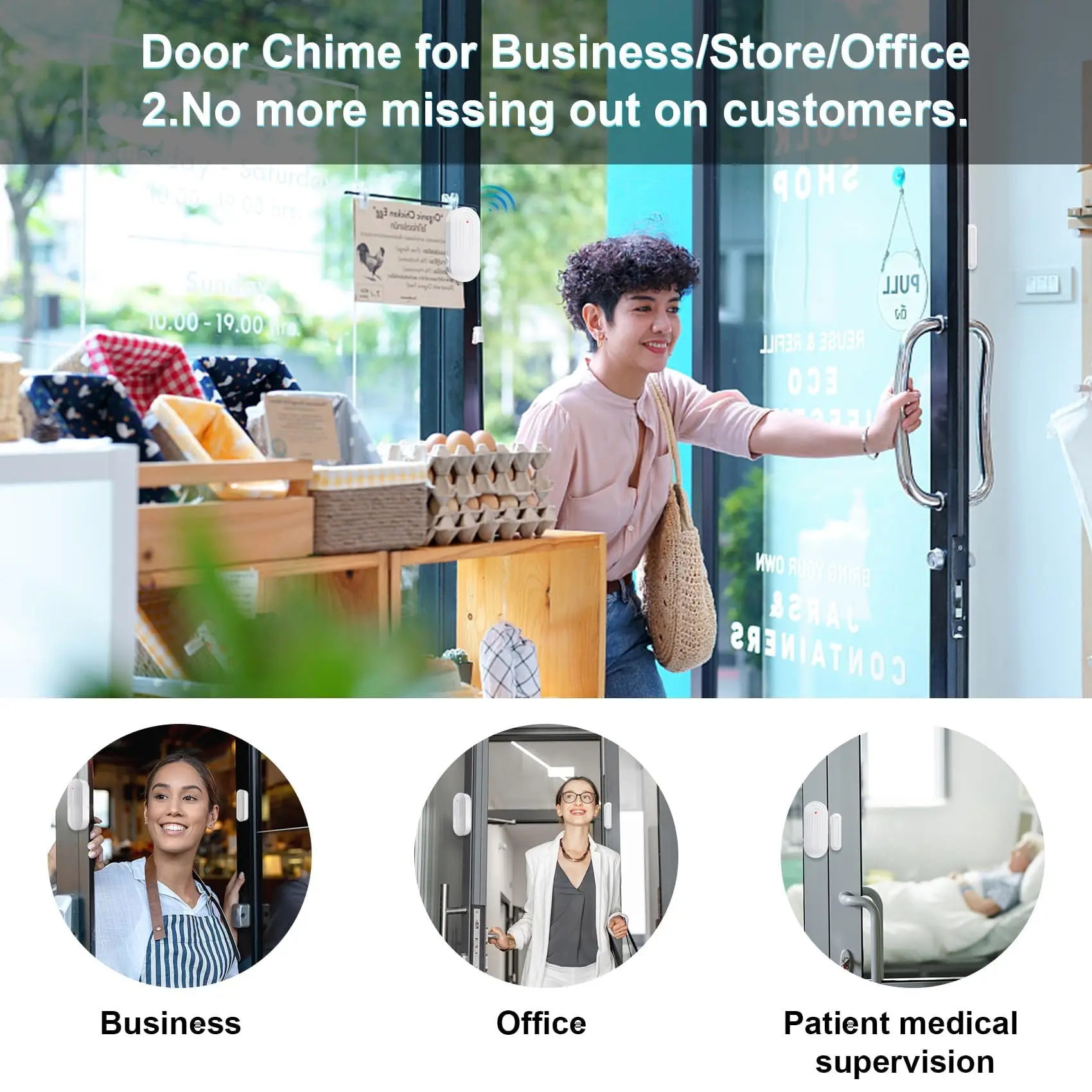 ABS 무선 휴대용 도난 경보 시스템 PIR 모션 센서 가정 보안용 강력한 자석 도어/창문 센서