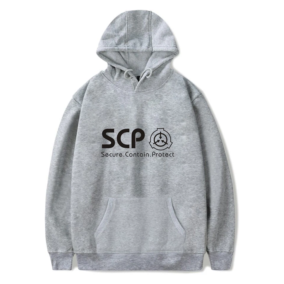 Осень-зима 2022, новая толстовка с капюшоном Scp Foundation, мужская и женская модная повседневная толстовка с капюшоном, черная теплая толстовка