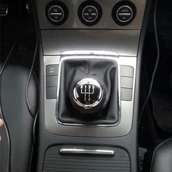 Gear Shift Knob Lever Stick With Gaiter Boot Dust Cover For VW Passat Volkswag B6 B7 Automobile Manual Transmission Accessories