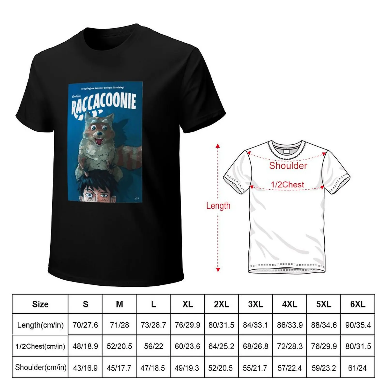 Raccacoonie T-Shirt graphic shirts summer clothes boys animal print clothing for men