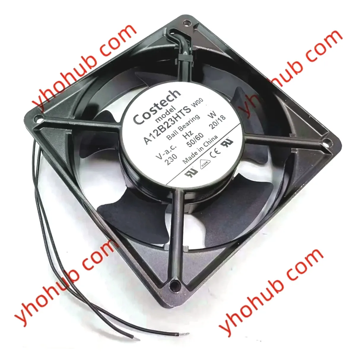Costec A12B23HTS Server Square Fan  120x120x38mm 2-Wire