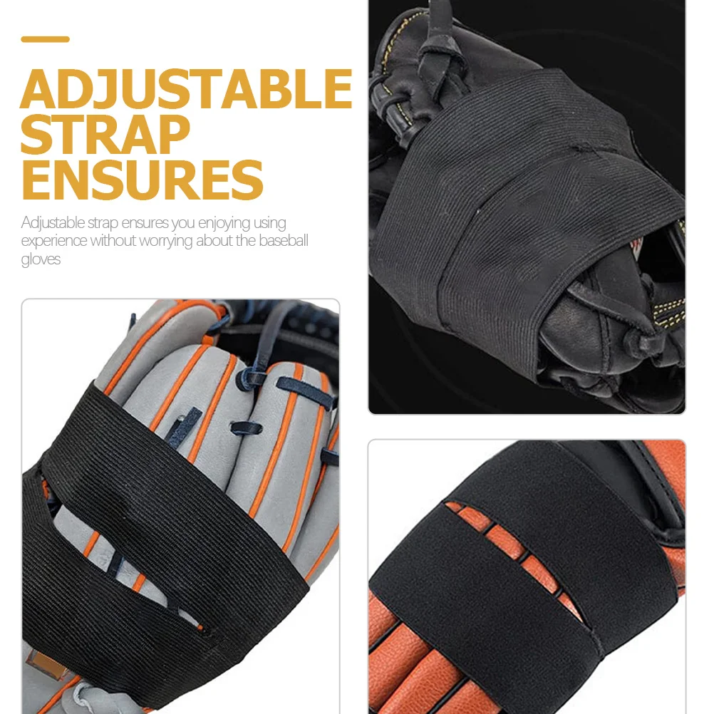 

2Pcs Baseball Glove Wrap Adjustable Elastic Glove Fixing Band Protects Gloves Extends Life Baseball Accessories