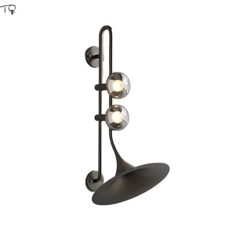 مصمم الكلاسيكية خمر الساكسفون الجاز الجدار مصباح مطعم الممر حائط الخلفية شنت استوديو صالون مقهى غرفة المعيشة بار #1