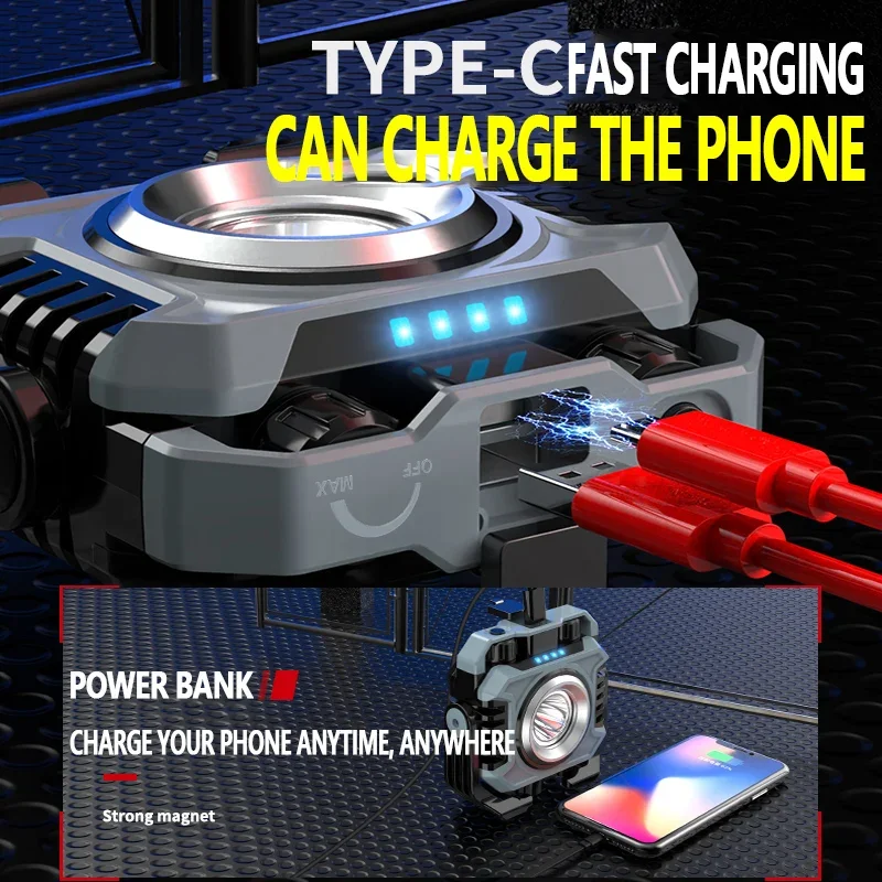 LiitoKala LF-786 Work lights  Built-in battery COB 1500ML TG3 600ML Type-C charger USB output